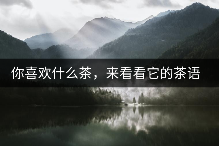 你喜歡什么茶，來看看它的茶語和性格是什么？