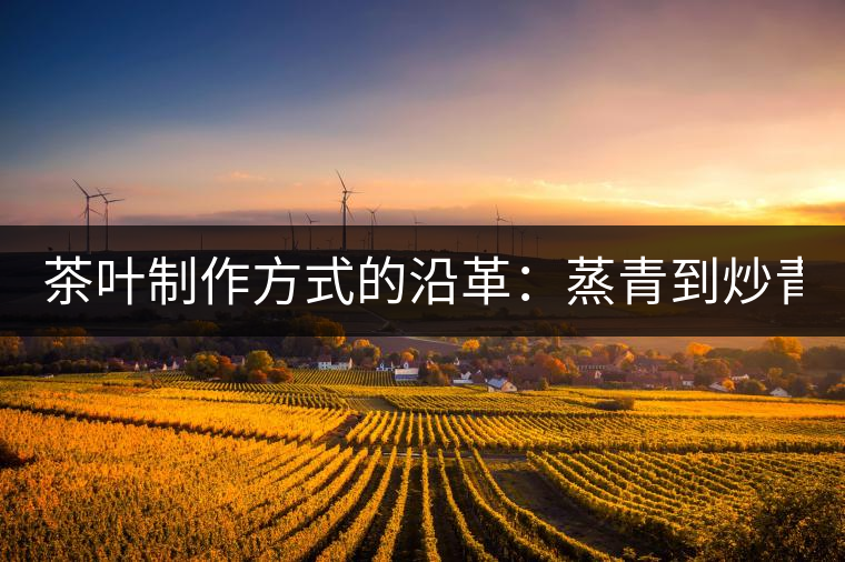 茶葉制作方式的沿革：蒸青到炒青！