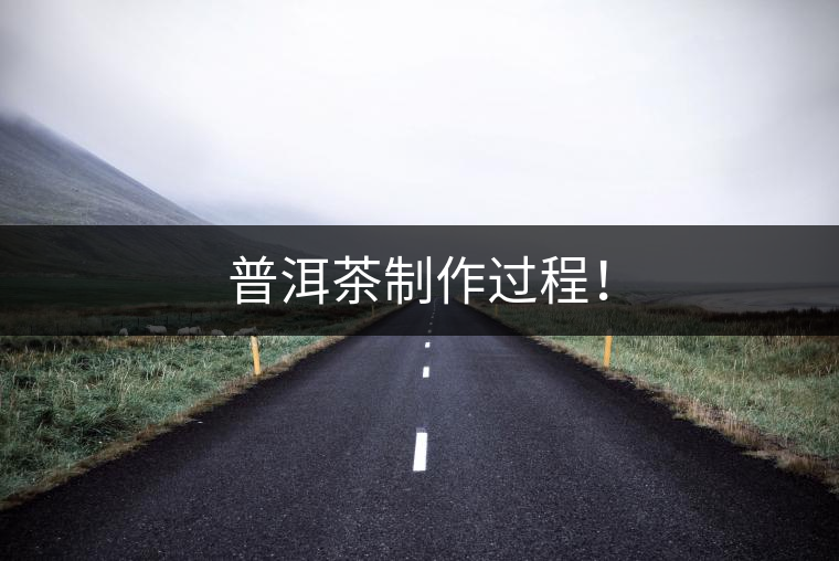 普洱茶制作過程！