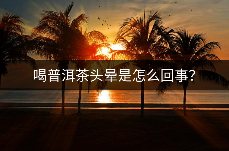 喝普洱茶頭暈是怎么回事？