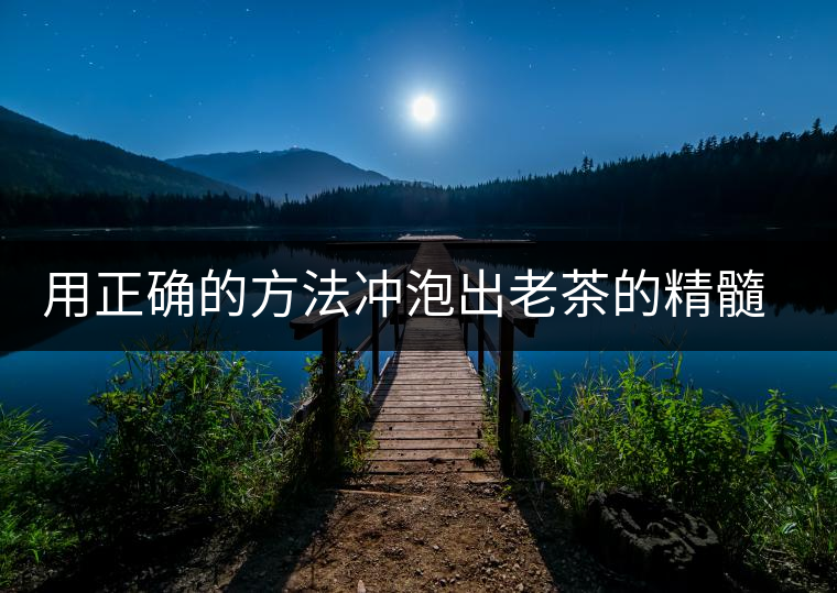 用正確的方法沖泡出老茶的精髓；評(píng)看普洱茶葉底也是一門手藝！