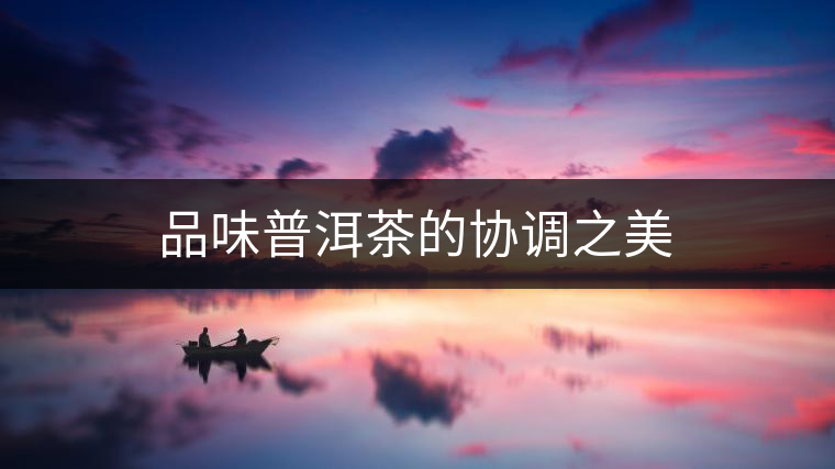 品味普洱茶的協(xié)調(diào)之美 品味普洱茶的協(xié)調(diào)之美