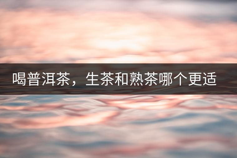 喝普洱茶，生茶和熟茶哪個(gè)更適合你？