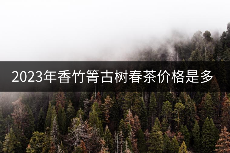 2023年香竹箐古樹春茶價格是多少？