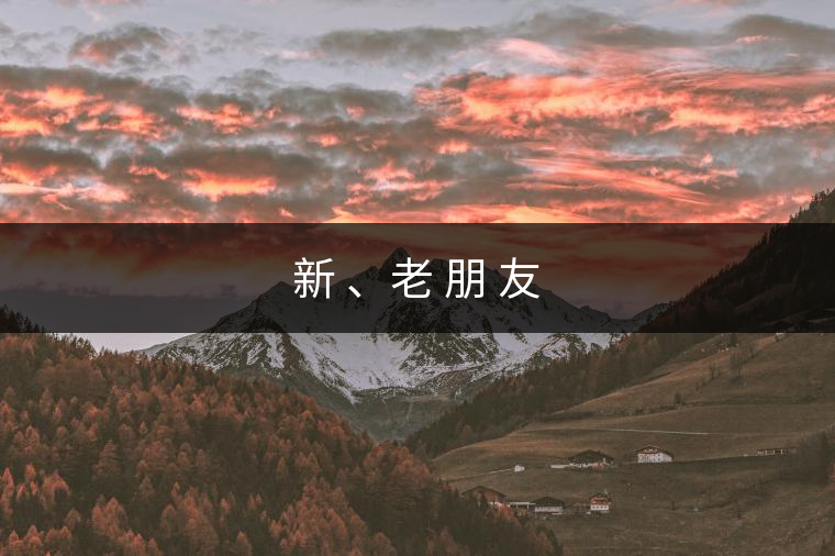 新 、老 朋 友