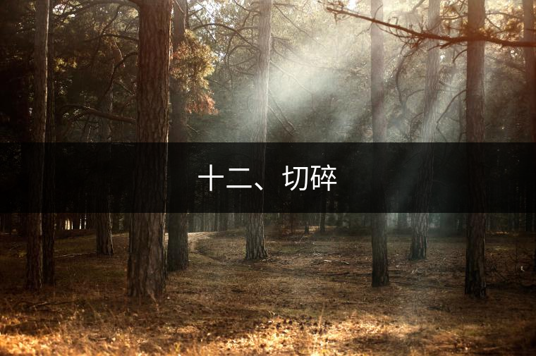 十二、切碎